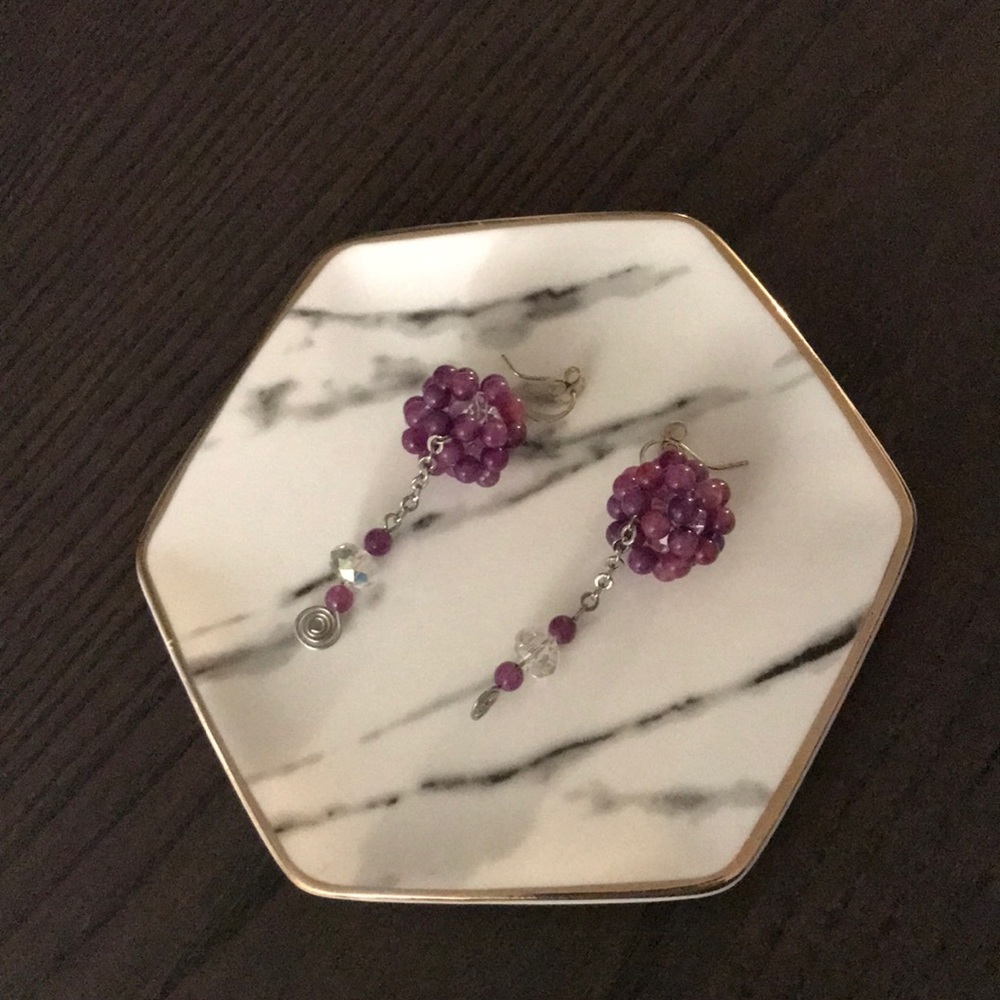 💝 2/$20 💝 Purple drop earrings